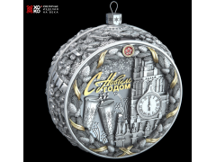 Фото 1 Новогодний серебряный шар «Ностальгия», г.Тольятти 2022